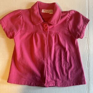 Vintage Passport Girl Dress Jacket Child’s Large Pink 1960’s Style Short Sleeve